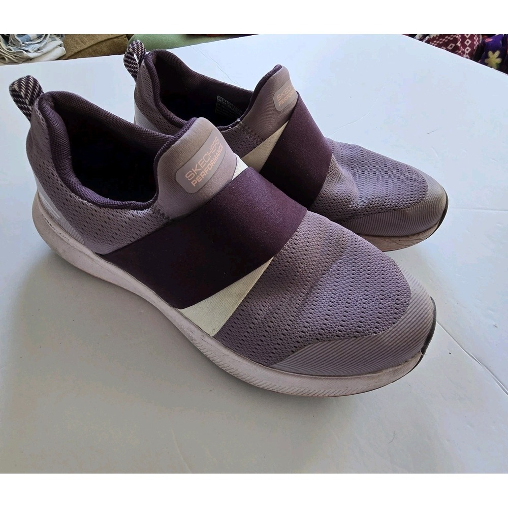 Skechers Goga Mat Air Cooled Ultra Flight‎ Plum Sneakers Womens 9.5 SN 128103 - Picture 3 of 11